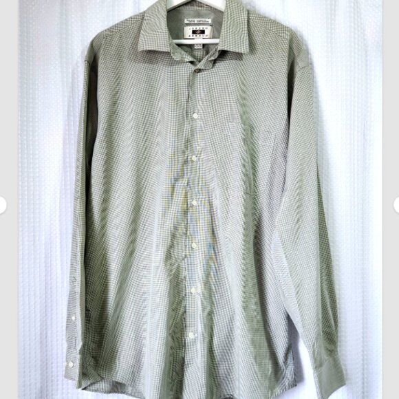 Joseph Abboud Shirt Men's 17 Tall 36/37 Long Sleeve Button Cotton Non Iron - Picture 1 of 12